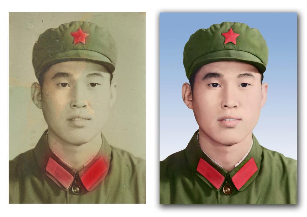 山亭破损照片修复-18